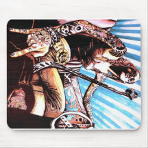 Puissance de fille tapis de souris