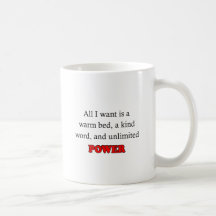 Puissance illimitée tasses à café