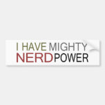 PUISSANCE NERD PUISSANTE ADHÉSIFS POUR VOITURE