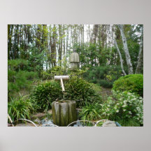 Puits de bambou poster