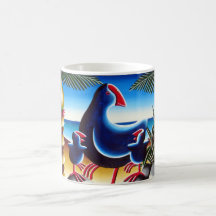 Pukekos et Nikau Mug
