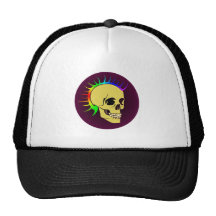 Punk crâne tête de mort skull casquettes de camionneur