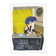 Punk Piercing de cabine Invitation
