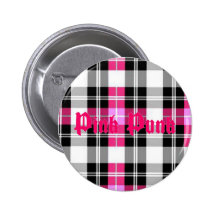 Punk rose - bouton rose de plaid badges
