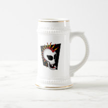 PUNK SKULL-2 TASSES À CAFÉ
