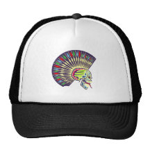 Punk tête de mort crâne skull casquettes