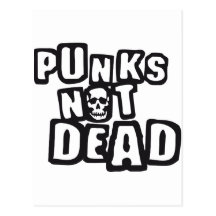 punks urgence mort carte postale