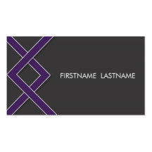 Purple Knot Personal Networking Business Cards