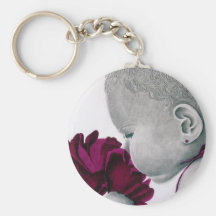 PurpleGirl1_flower Porte-clefs