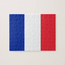 Puzzle avec le drapeau de la France