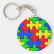 Puzzle d'autisme porte-clés