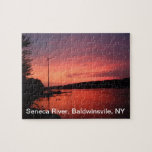 Puzzle de coucher du soleil de rivière