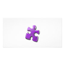 Puzzle pourpre ! Une conception également pour la  Cartes De Vœux Avec Photo