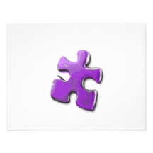 Puzzle pourpre ! Une conception également pour la  Invitations Personnalisées