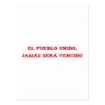 PVD pueblo UNIDO, jamas sera vencido Cartes Postales