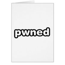 pwned - le jeu de gamer a possédé des jeux vidéo carte