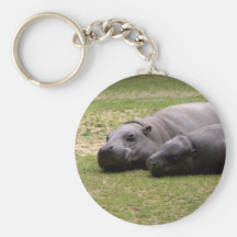 Pygmy hippos keychains