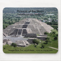 Pyramide de la lune, Teotihuacan, Mexique Tapis De Souris