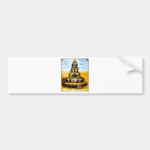 Pyramide du système capitaliste (Anti-Capitalisme) Adhésif Pour Voiture