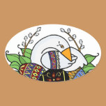 Pysanky et art populaire d'Ukrainien d'oie autocollants