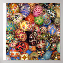 Pysanky - oeufs de pâques d'Ukrainien Posters