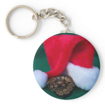 Python de boule à côté de chapeau de Père Noël, No porte-clés