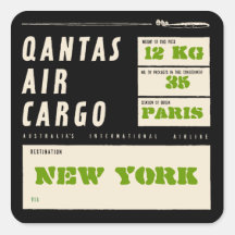 QANTAS AIR CARGO (Black) Autocollants