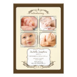Quadruple faire-part de naissance de Taupe de phot