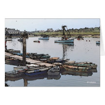 Quai de skiff--invitation cartes