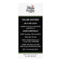 Qualité d'étoile invitations