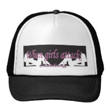 quand attaque de filles. crâne casquette de camionneur