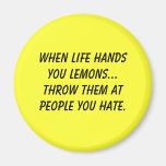 Quand citrons de handsyou de la vie… magnets pour réfrigérateur
