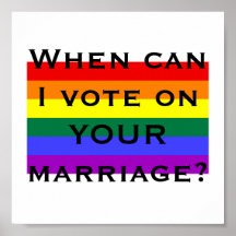 Quand est-ce que je peux voter sur VOTRE mariage ? Affiche
