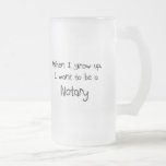Quand je me grandis voulez être un notaire mug à café