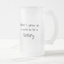 Quand je me grandis voulez être un notaire mug à café