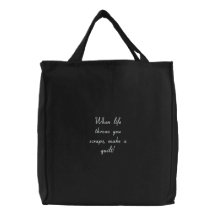 Quand la vie vous donne des chutes, faites un édre sacs de toile