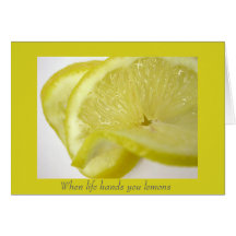 Quand la vie vous remet des citrons carte de vœux