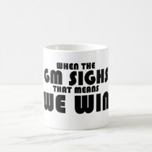 Quand le GM soupire Tasses À Café