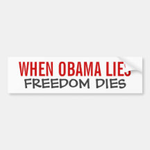 Quand Obama se trouve des matrices de liberté Adhésif Pour Voiture