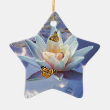 Quand un petit bébé va dormir décorations de noël