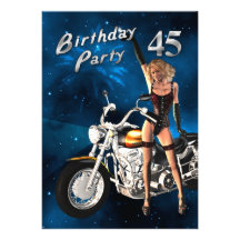 quarante-cinquième Invitation de fête d'anniversai