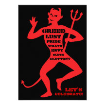 quarantième anniversaire - enfer d'une partie invitation personnalisée
