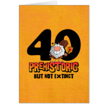 Quarantième anniversaire préhistorique carte