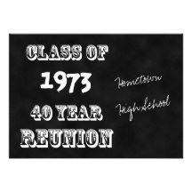 quarantième Invitation de la Réunion de classe d'a