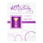 quarantième Invitations de fête d'anniversaire - a