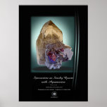 QUARTZ FUMEUX DE SPESSARTINE POSTERS