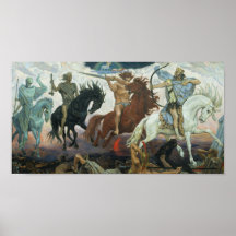 "Quatre cavaliers de l'apocalypse " Affiche