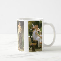 Quatre peintures différentes de Bouguereau Tasse