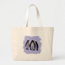 Quatre pingouins sac en toile