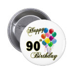 Quatre-vingt-dixième cadeaux d'anniversaire et hab badges avec agrafe